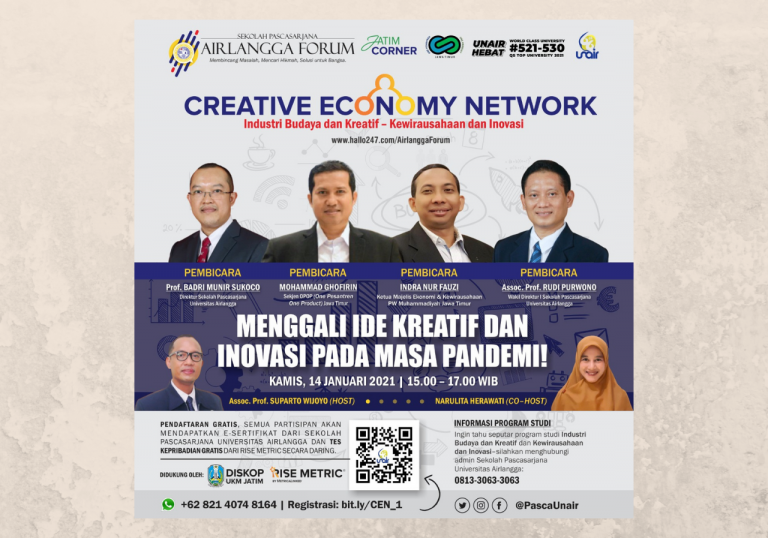 Creative Economy Network: Innovating and Creative Working in Pandemic Era