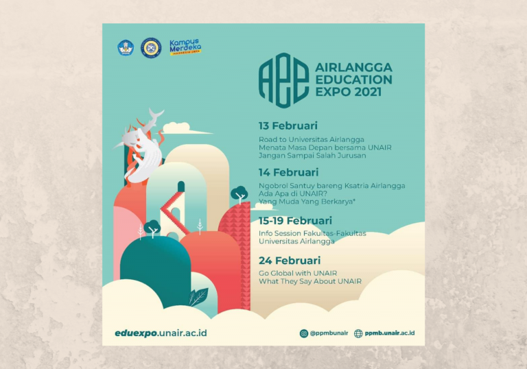 Airlangga Education Expo (AEE) 2021, Pameran Online Sekolah Pascasarjana UNAIR, tanggal 13-19 Feb 2021