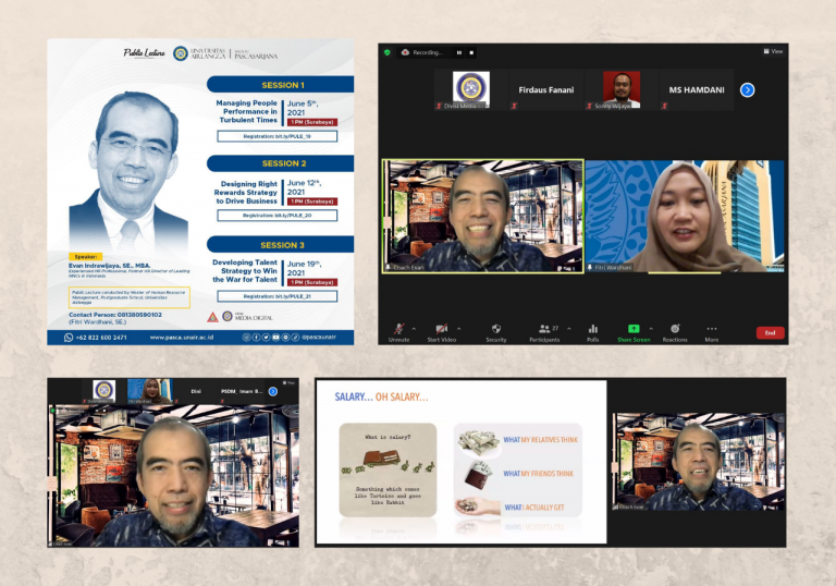 Kuliah Umum, Program S2 PSDM, bersama Evan Indrawijaya, MBA: Reward, Pengusaha vs Pegawai, Bagaimana Realitanya?