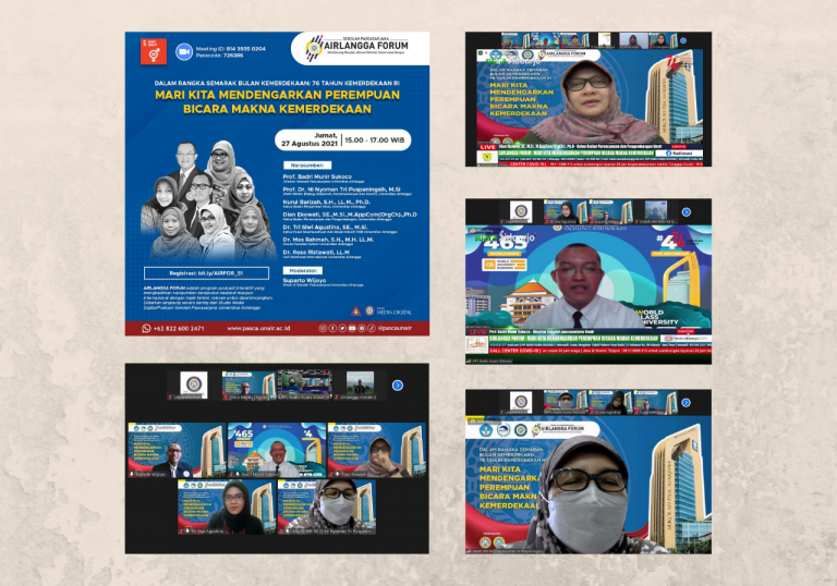 Airlangga Forum with UNAIR Faculty Member: Women and The Meaning of Independence