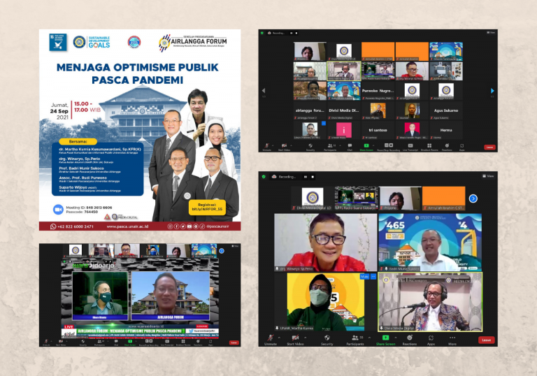 Airlangga Forum with the Office of Public Relation of Univ Airlangga : Keeping Public Optimism during Post Pandemic
