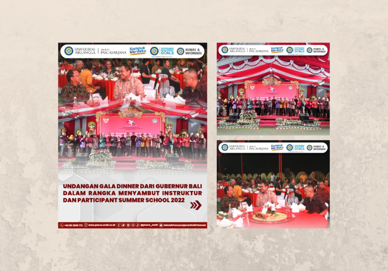 Aktivitas Interdisciplinary Summer School, Bali 13-17 Jun 2022: Gala Dinner Bersama Gubernur Bali dan Instruktur International serta Seluruh Peserta