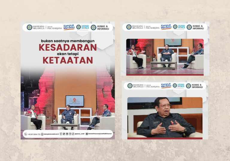 Sharing Session, Pimpinan Pascasarjana UNAIR dan Kepala Dinas Lingkungan Hidup Prov. Jatim : Mitigasi Kerusakan Lingkungan untuk Pembangunan Berkelanjutan