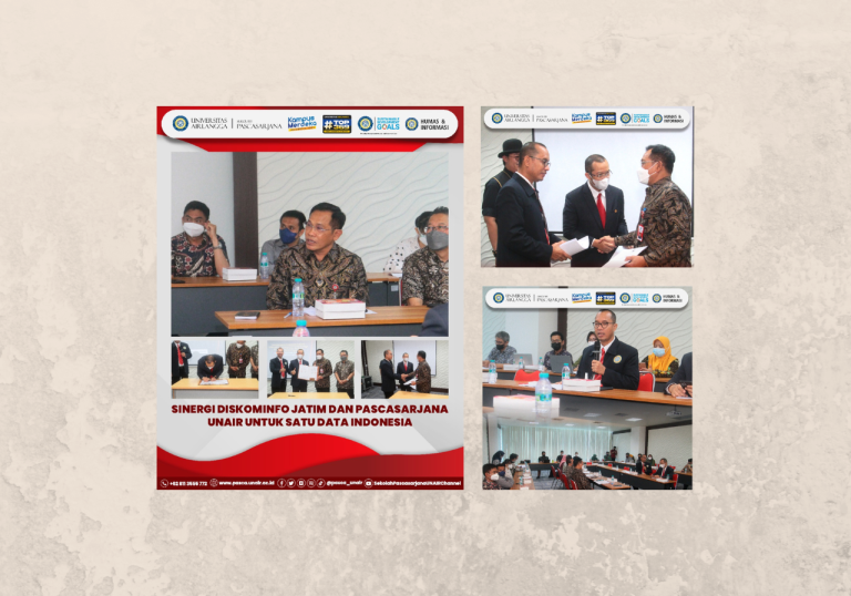 Sinergi UNAIR Pascasarjana dan Diskominfo Jatim untuk SATU DATA INDONESIA