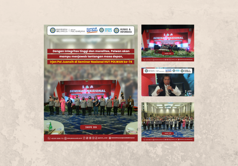 Partisipasi Pimpinan UNAIR Pascasarjana pada Seminar Nasional dan HUT POLWAN ke-74