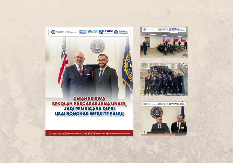 Mahasiswa Magister Kajian Ilmu Kepolisian UNAIR Pascasarjana: Pembicara di FBI Setelah Sukses Bongkar Pemalsuan Website Pemerintah USA
