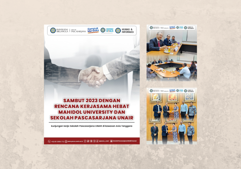 UNAIR Pascasarjana dan Mahidol University Thailand: Sambut 2023 dengan Rencana Kerjasama Hebat