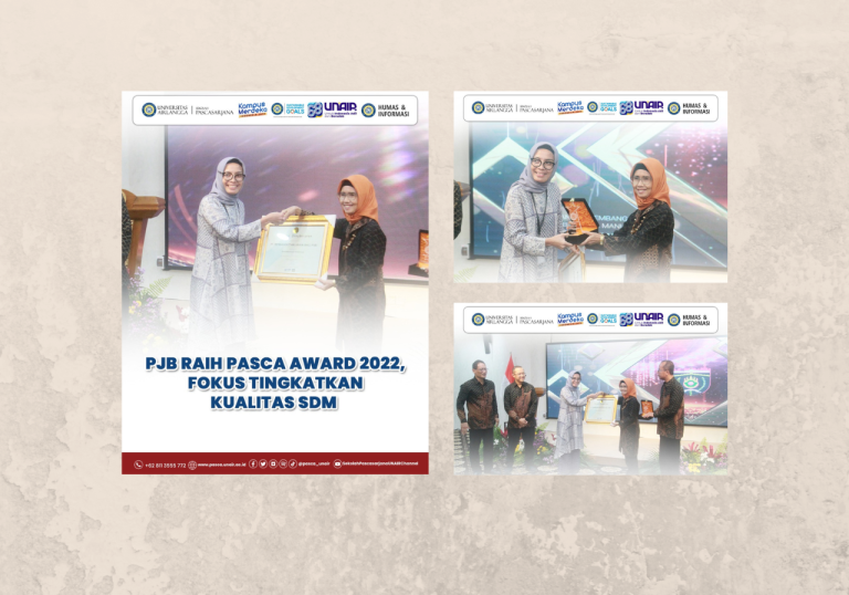 UNAIR Pascasarjana Award 2022: Fokus Tingkatkan Kualitas SDM, PT PJB Meraih Award
