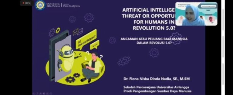 Teknologi AI sebuah Ancaman atau Peluang ? Dosen SPs UNAIR beberkan fakta  