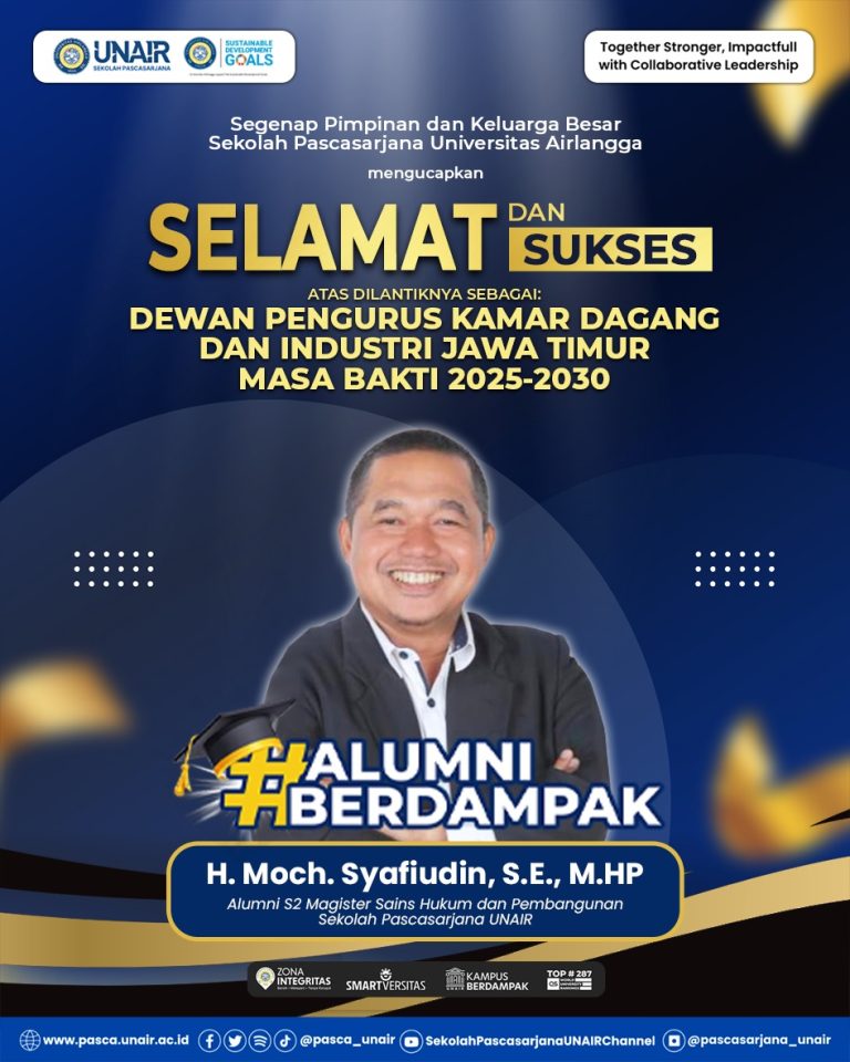 H. Moch. Syafiudin Terpilih sebagai Dewan Pengurus Kamar Dagang dan Industri Jawa Timur Periode 2025–2030
