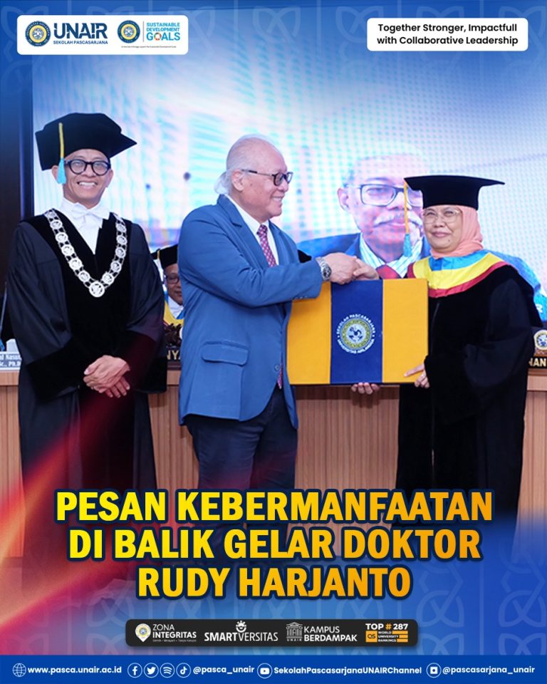 Pesan Kebermanfaatan di Balik Gelar Doktor Rudy Harjanto